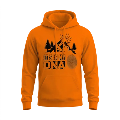 Hiking It in My Dna Unisex Hoodie - Safety Orange