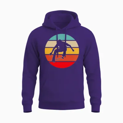 Skate Retro Unisex Hoodie - Purple