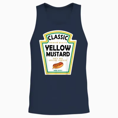 Yellow Mustard Diy Halloween Costume Matching Group Mustard Unisex Tank Top - Navy
