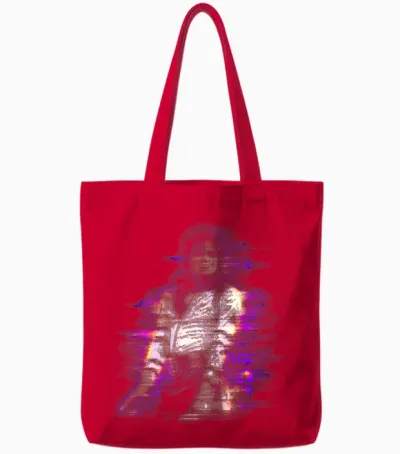 Michael Jackson Bad World Tour 1988 Purple Flare Tote Bags - Red