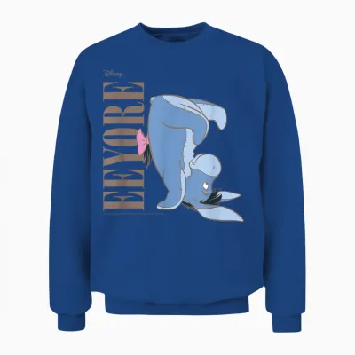 Winnie the Pooh - Eeyore Upside Down Unisex Sweatshirt - Royal