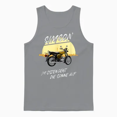 Simson Im Osten Geht Die Sonne Auf T-Shirt, Black Unisex Tank Top - Sport Grey