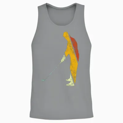 Golf Retro Unisex Tank Top - Sport Grey