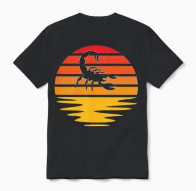 Scorpion Retro Unisex T-Shirt - Black
