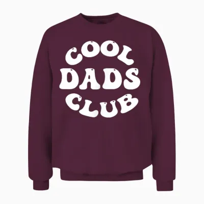 Cool Dads Club Groovy Retro Vintage Für Damen Herren Kinder Unisex Sweatshirt - Maroon
