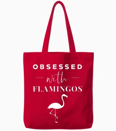 Flamingo Tote Bags - Red