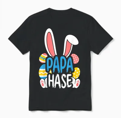 Oster T-Shirt Osterhase Spruch Hasen Kostüm Ostern Unisex T-Shirt - Black