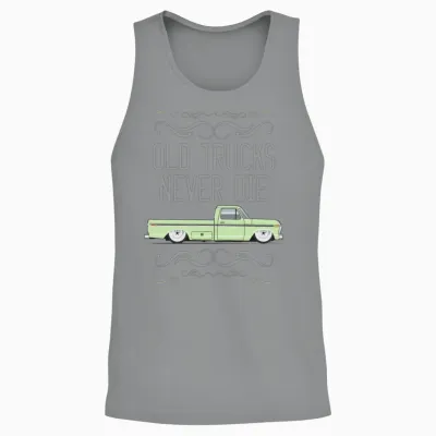 Old Trucks Winter Green Unisex Tank Top - Sport Grey