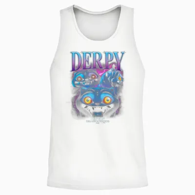 Kpop Demon Hunters Derpy Heartthrob Officially Licensed Unisex Tank Top - White