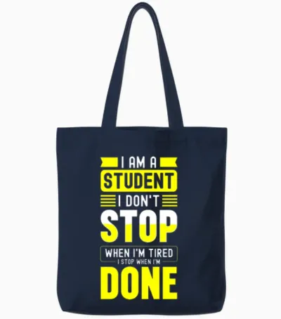 Student Learning Nerd Business Administration Tote Bags - Navy