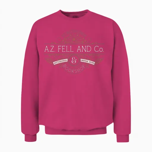 A.z. Fell & Co. Bookshop Unisex Sweatshirt in Heliconia