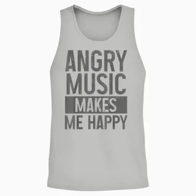 Angry Music Heavy Metal Death Metal Metalhead Metal Fan Unisex Tank Top - Ash