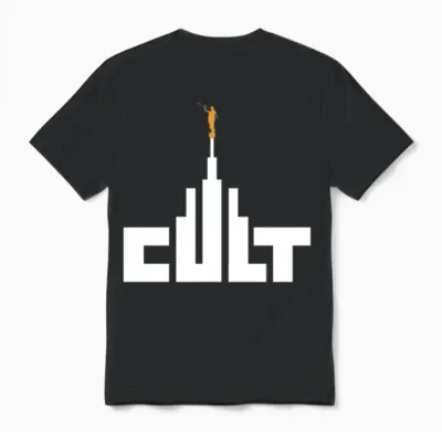 Mormon Cult Design Unisex T-Shirt - Black