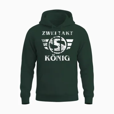 Suhl Simson S50 S51 Schwalbe Star Zweitaktmotor 2 Takt König Unisex Hoodie - Forest