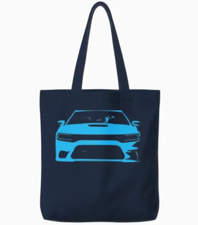 B5 Blue Srt Charger Tote Bags - Navy