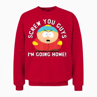 South Park Screw You Guys I'm Going Home Unisex Sweatshirt - Red