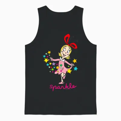 Grinch Cindy Lou Who Sparkle Officially Licensed Unisex Tank Top - Black