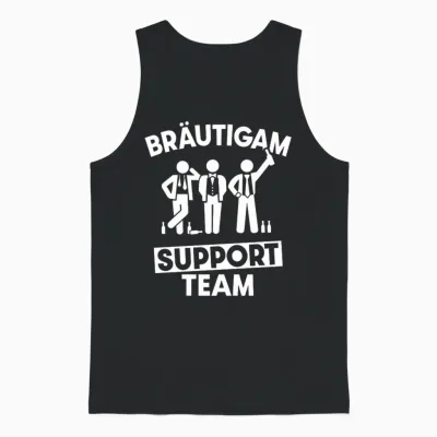 Team Bräutigam Support Team Jga Junggesellenabschied Unisex Tank Top - Black