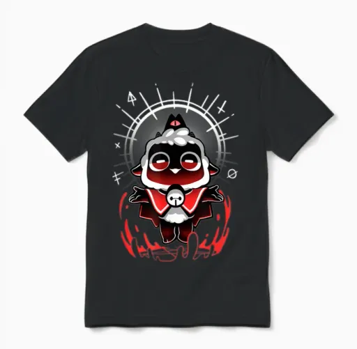 Join the Cult - Cult of the Lamb Cute Gamer Cult of the Lamb T-Shirt, Black, S Unisex T-Shirt in Black