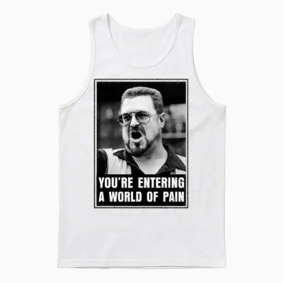 The Big Lebowski You´re Entering a World of Pain Unisex Tank Top - White