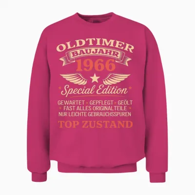 60. Geburtstag Mann Frau 60 Jahre Deko 1966 Geschenk Lustig Unisex Sweatshirt - Heliconia