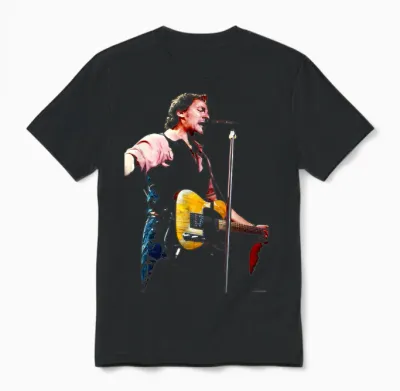 Der Boss Bruce Springsteen Live Von Andy Willsher Unisex T-Shirt - Black