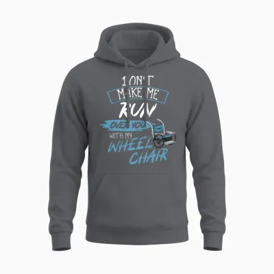 Wheelchair Handicap Unisex Hoodie - Charcoal