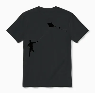 Kite Unisex T-Shirt - Black