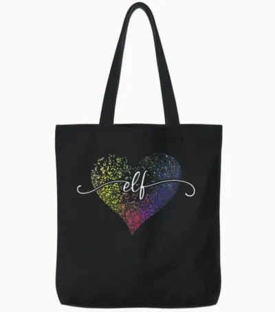 11th Birthday Cute Heart Girl 11 Years Old Decorative Tote Bags - Black