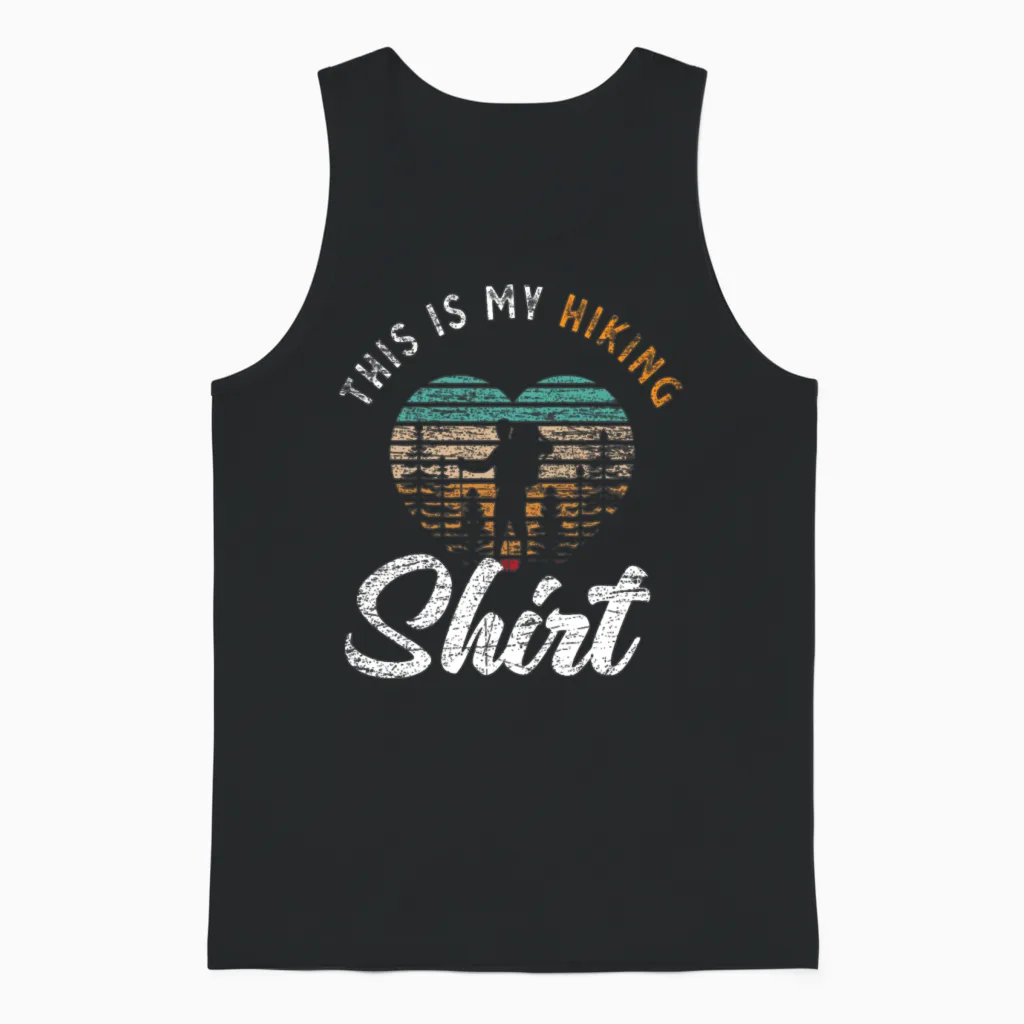 Hiking Hiking & Outdoors Unisex Tank Top in Black