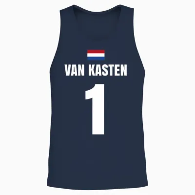 Van Kasten Holland Niederlande Sauf Trikot Herren Unisex Tank Top - Navy