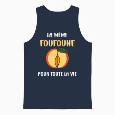Evg the Same Foufoune for All Life Future Groom Humour T-Shirt, Black Unisex Tank Top - Navy