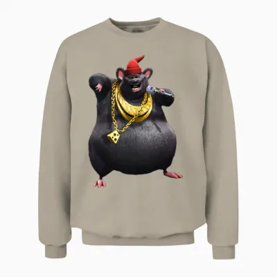 Biggie Cheese Unisex Sweatshirt - Sand