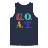 G.o.a.t. Unisex Tank Top - Navy – 1