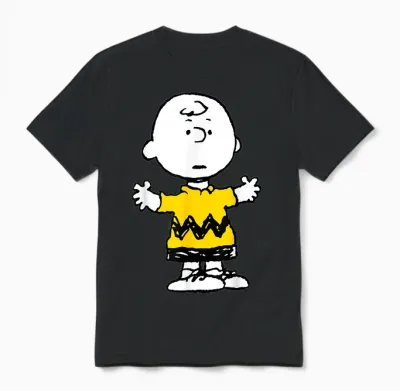 Peanuts – Charlie Brown Oversize Unisex T-Shirt - Black