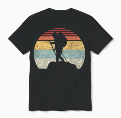 Hiking Hiking Unisex T-Shirt - Black