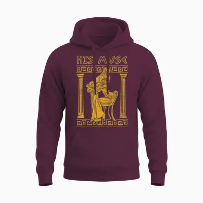 Disney Hercules Valentinstag Megara His Muse Greece Pose Unisex Hoodie - Maroon