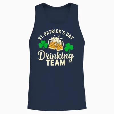 St. Patricks Day Drinking Team Irish Party Outfit Unisex Tank Top - Navy