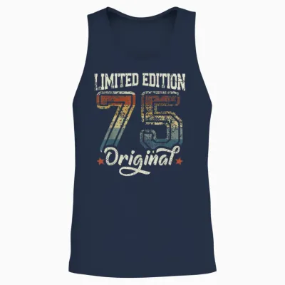51. Geburtstag Mann Frau 51 Jahre Deko 1975 Geschenk Lustig Unisex Tank Top - Navy