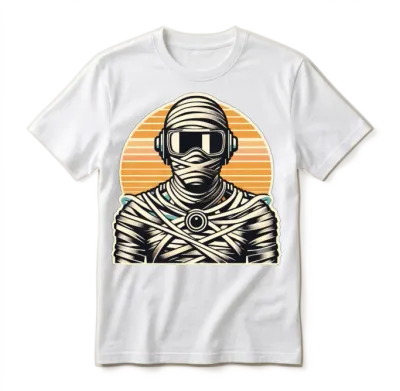 Retro Mummy Unisex T-Shirt - White