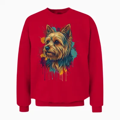 Yorkshire Terrier Coloré Unisex Sweatshirt - Red