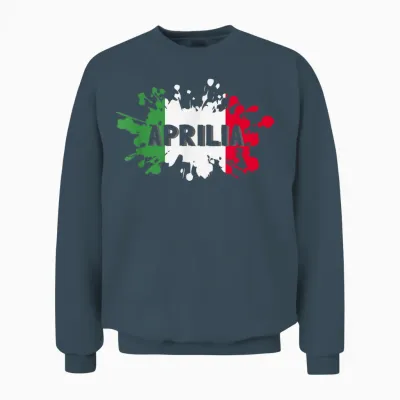 Retro Italien Stadt, Aprilia Unisex Sweatshirt - Dark Heather