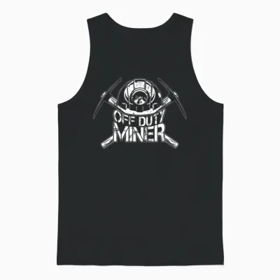Gold Mining Unisex Tank Top - Black
