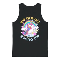 We Are All Going to Die. Enjoy! Unisex Tank Top - Black – 1