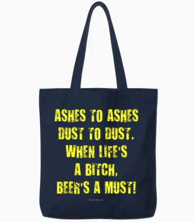 Beer's a Must! Tote Bags - Navy