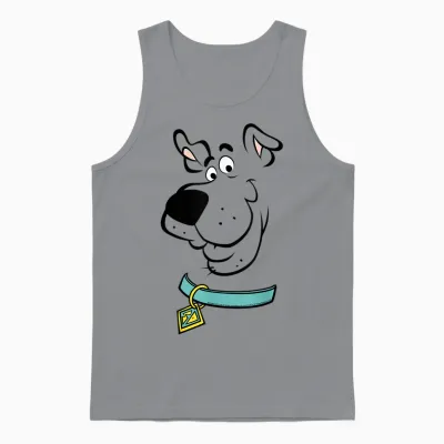Scooby Doo Big Face Scooby Outline Unisex Tank Top - Sport Grey