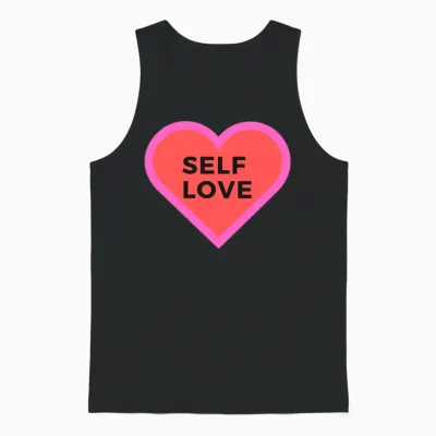 Self Love Unisex Tank Top - Black