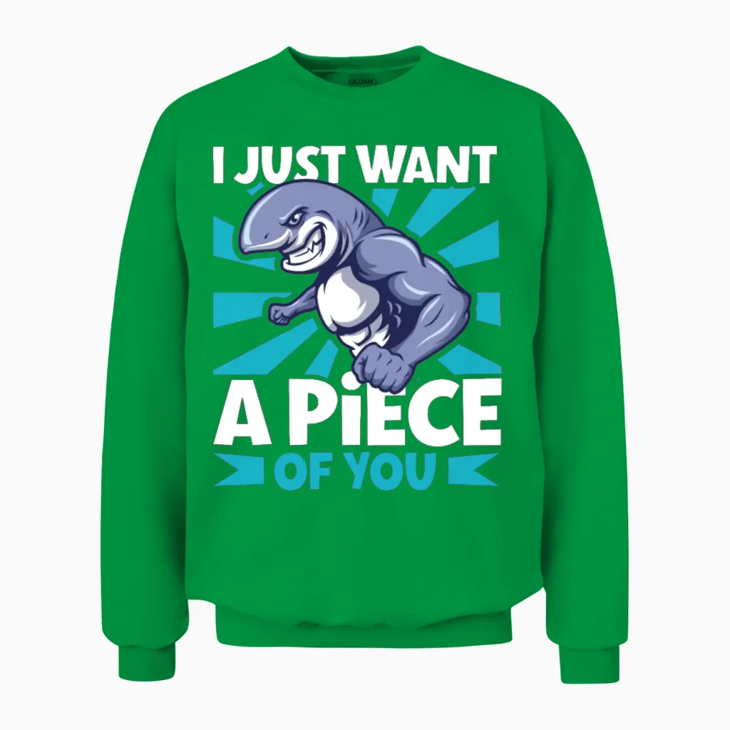 Shark Ocean Predator Scuba Diver Scuba Diving Unisex Sweatshirt in Irish Green