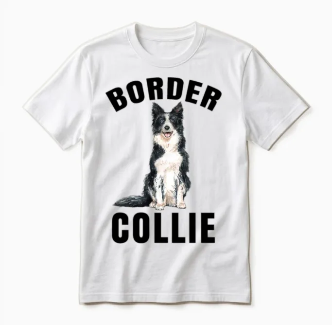 Border Collie Lover's - Gift Border Collie Unisex T-Shirt in White