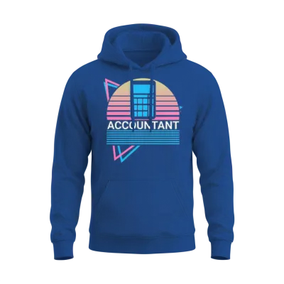 Accountant Accounting Cpa Retro Unisex Hoodie - Royal
